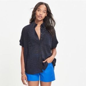 Madewell eyelet courier shirt